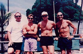 Larry (right) and Friends in Key Largo