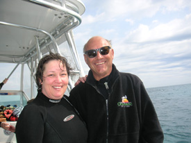 scuba diving and and dive boats are super for fun times in the Florida Keys