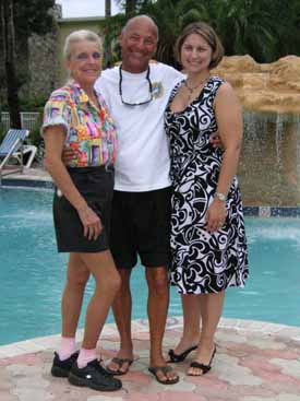 with hostesses at Holiday Inn Key Largo